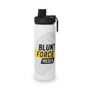 Blunt Force Media Branded | Stainless Steel Water Bottle, Sports Lid