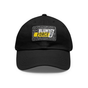 Blunt Force Media Branded | Dad Hat with Leather Patch (Rectangle)