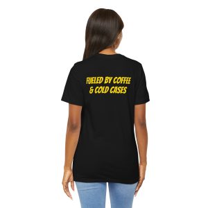 Blunt Force Media "Fueled by Coffee & Cold Cases" | Unisex Jersey Short Sleeve Tee